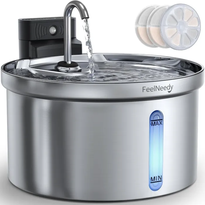 FEELNEEDY 3.5 L Wireless Cat Water Fountain with 4000 mAh Battery
