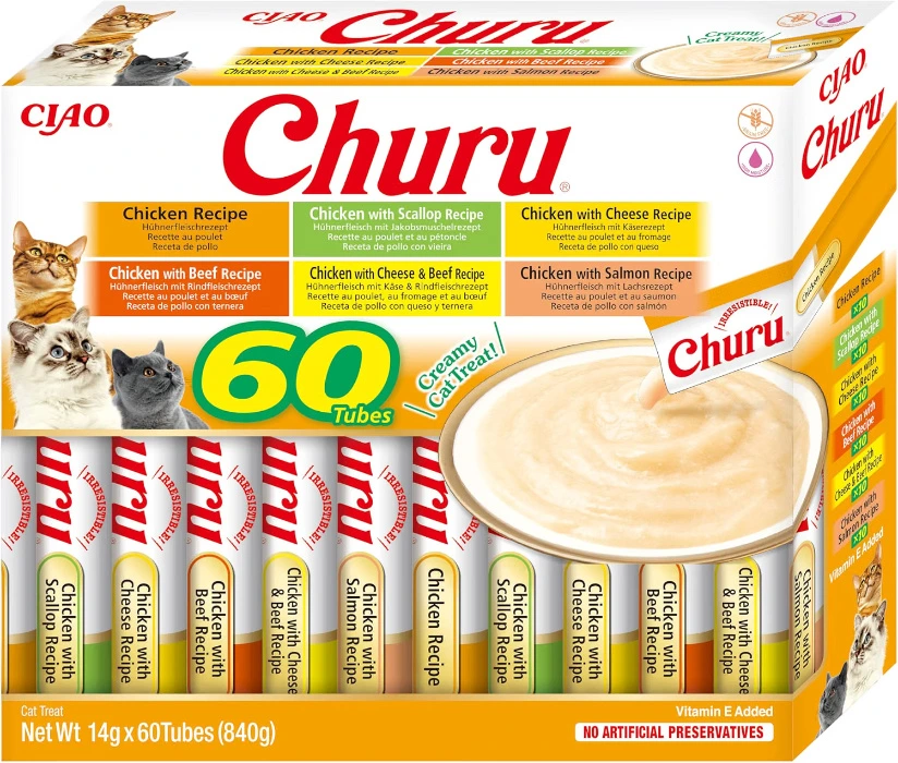 Churu by INABA Cat Treats - Variety Box of Chicken