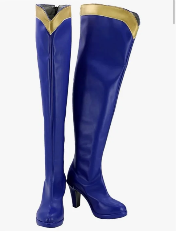 loveian Womens KonoSuba Megumin Boots Shoes Halloween Cosplay Costume - 10 B(M) US Female - Aqua