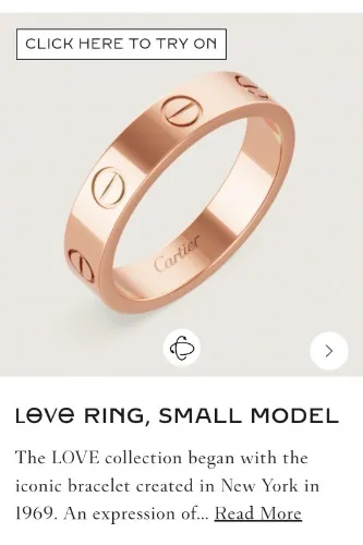 Cartier Pink Gold Ring