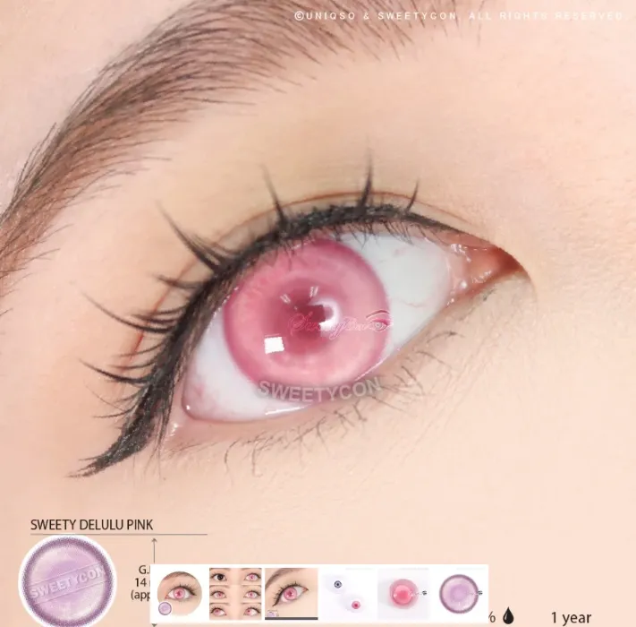 Sweety Delulu Pink (1 lens/pack) | -1.50