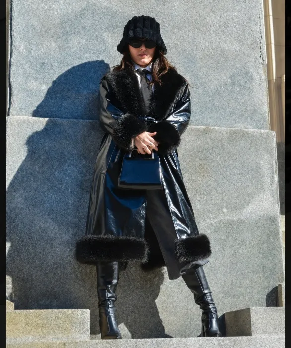 Leather Trench Coat 🖤