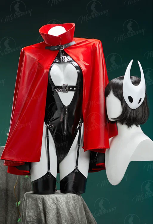 Hollow Knight: Silksong Hornet Derivative Sexy Cosplay Costume Hollow Bodysuit with Cape and Mask