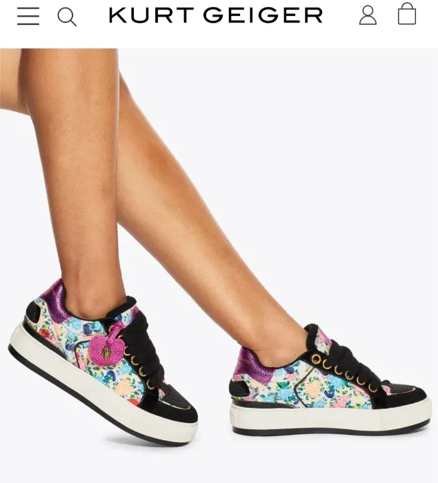 London tag Kurt Geiger trainers 