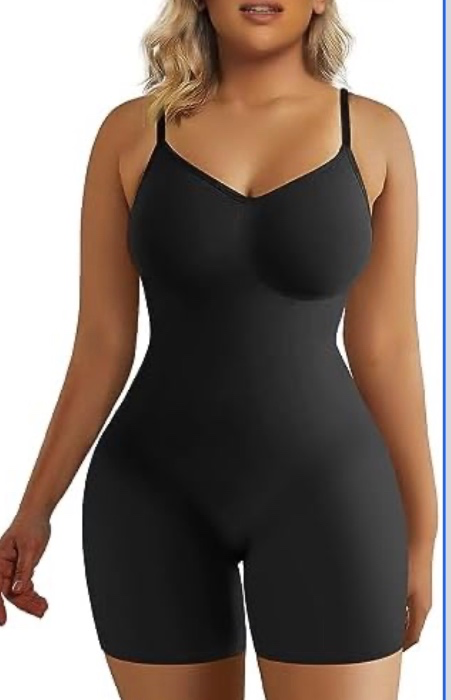SHAPERX Bielizna modelująca dla kobiet, body wyszczuplające brzuch, podnoszące pośladki, szorty modelujące całe ciało, jednoczęściowe, Czarny, S-M : Amazon.pl: Moda