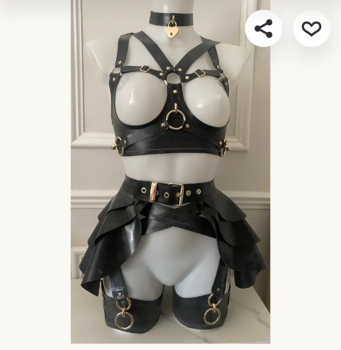 Serendipity harness set in black