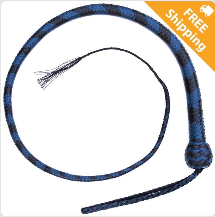 Midwest 16plait Black/Red Snake Whip