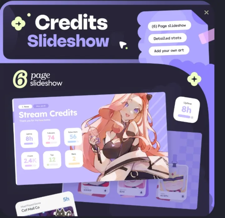 Stream Credits & Recap Widget
