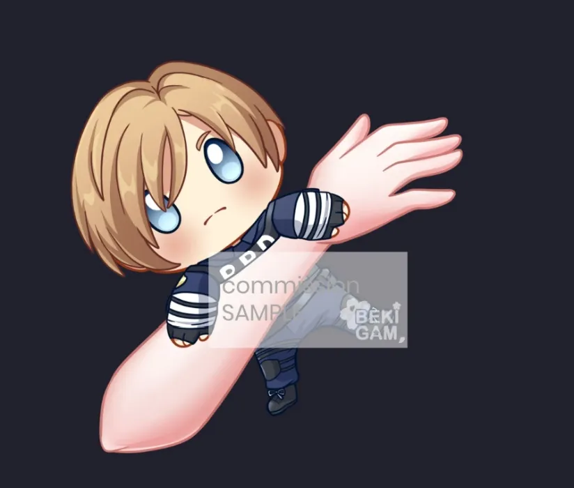 YCH Plushie Holding Hand