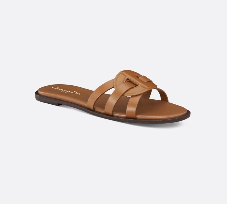 Dior Leather Slides - Size 37
