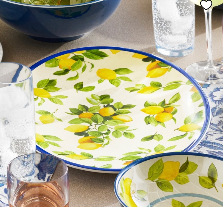 Williams Sonoma outdoor lemon platter