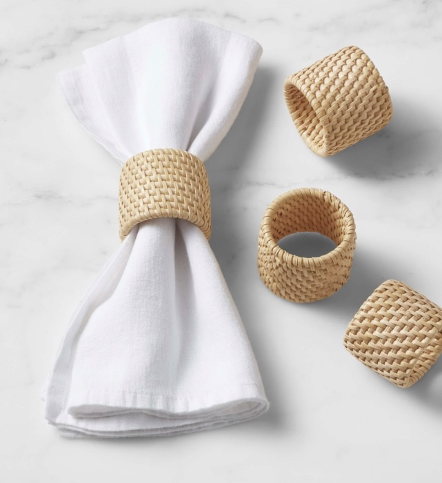 Woven napkin rings 