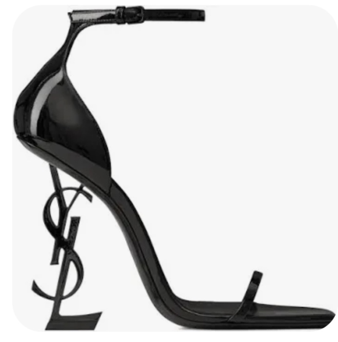 Saint Laurent Leather Opyum Sandals 