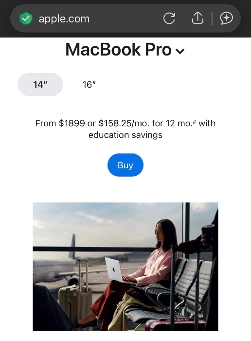 MacBook Pro 14” Silver Laptop