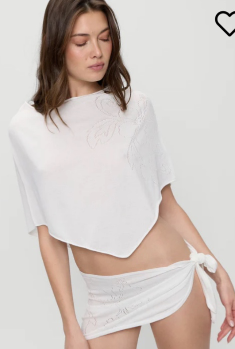 Frankies Bikinis - Atlas Knit Mini Skirt + Poncho