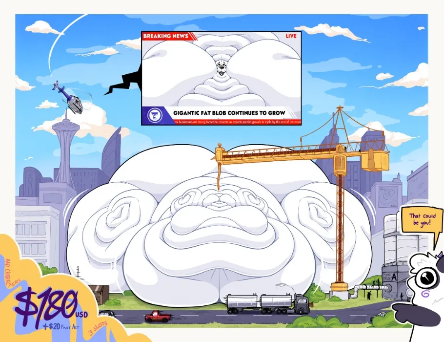 Breaking News!! Fat Blob!! - Pan