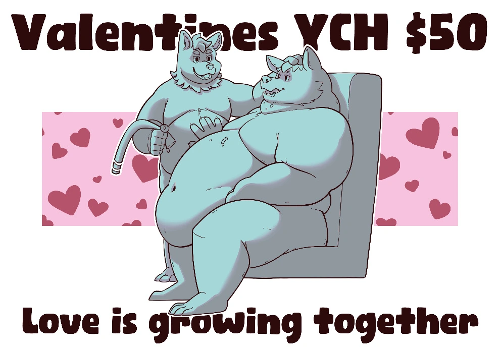 Valentines YCH - Rory Boardgon