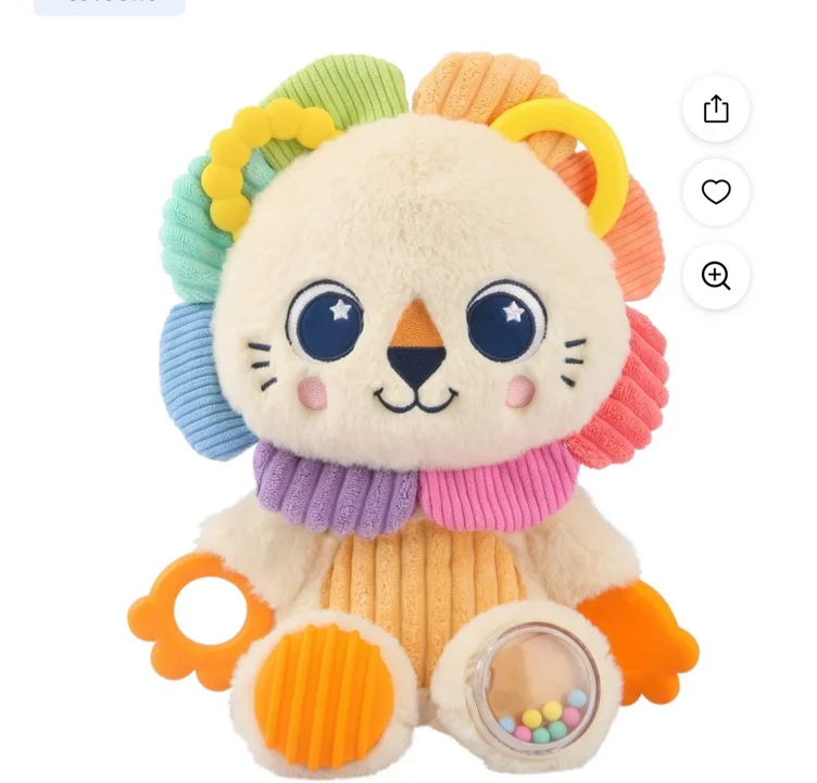 Playskool Sensory Pal Lion Plush Interactive Stuffed Animal with Motion, Kids Ages 9 Months and up