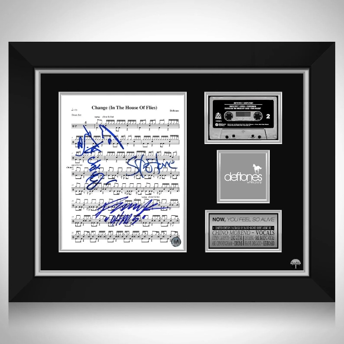Deftones - Change (In the House of Flies) Platinum Cassette Limited Signature Edition Custom Frame
