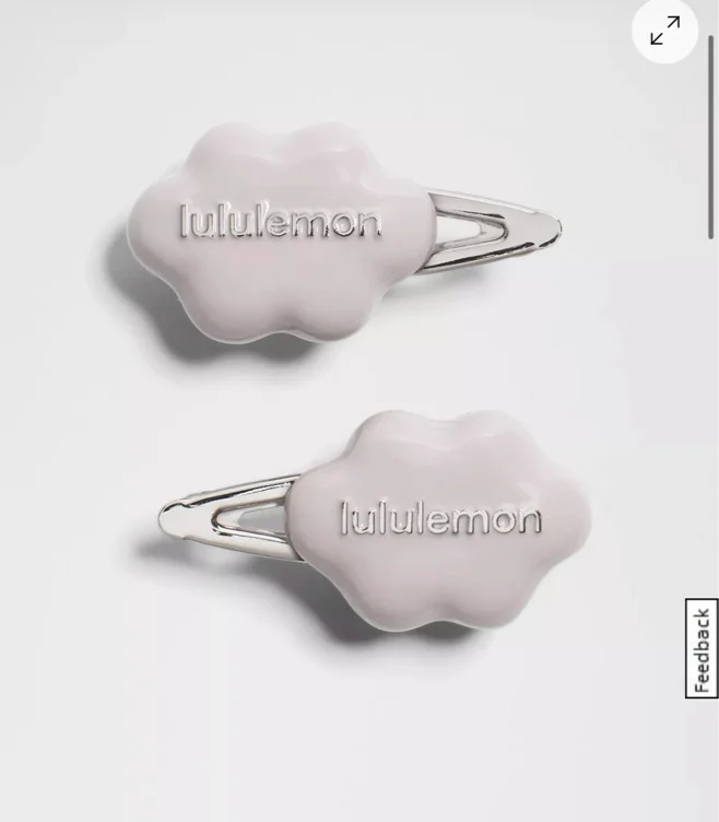 Cloud Alligator Hair Clips *2 Pack - Icy Taupe/Silver - ONE SIZE