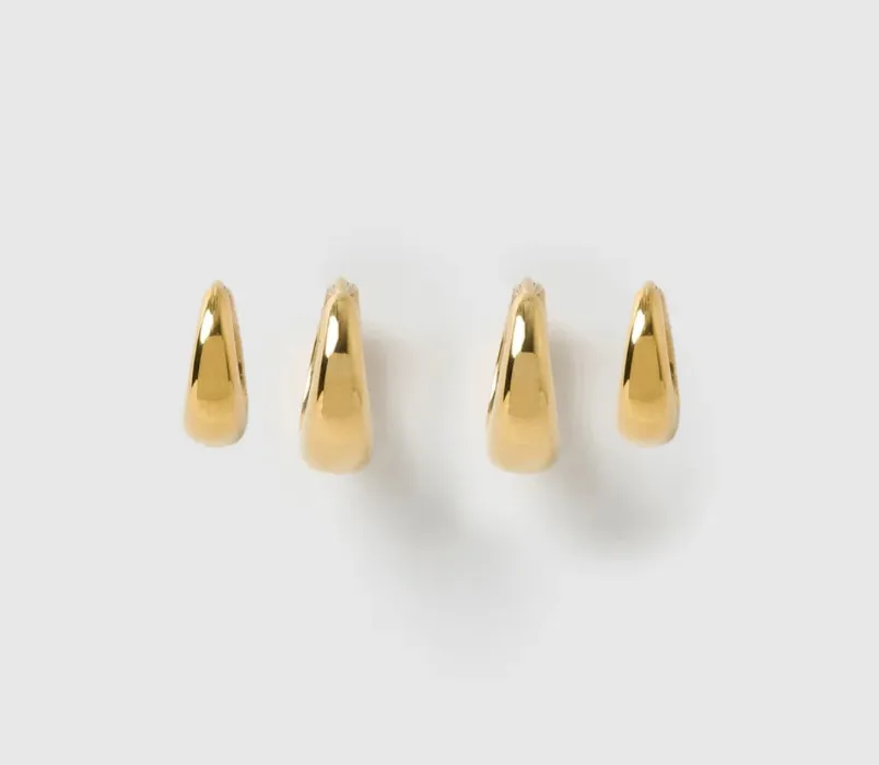 Mini Earring Stack - Gold 