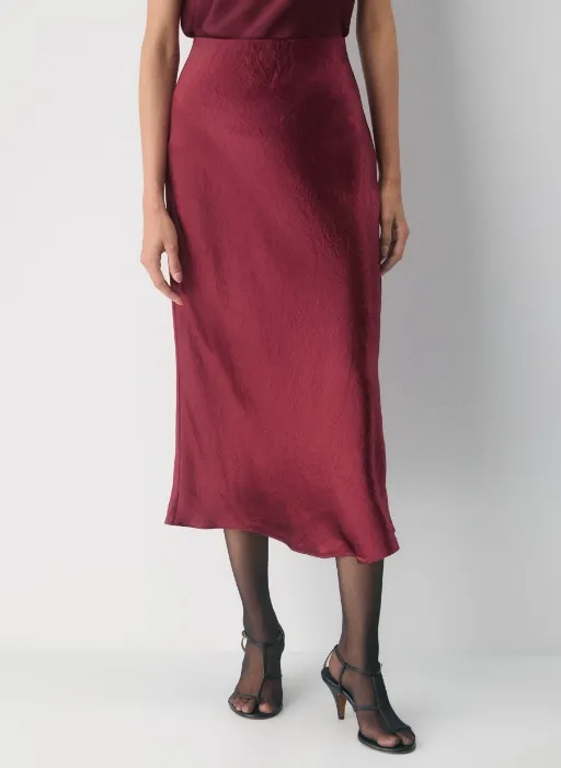 Slip Satin Maxi Skirt