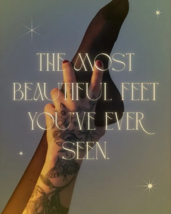 I adore your feet