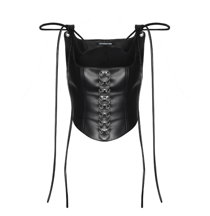 PIERCED LEATHER CORSET – Lado Bokuchava