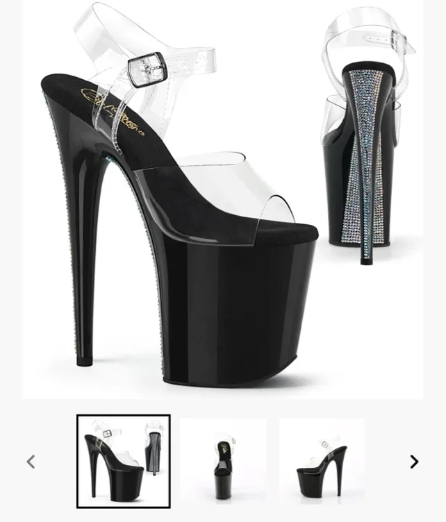 Heels for pole dance 🖤🤍