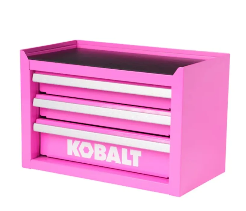 Kobalt mini 11.1-in W x 7.36-in H x 6.14-in D Hot Pink Steel Tool Box