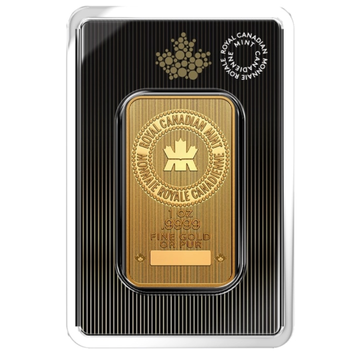 1 oz. 99.99% Pure Gold Bar | The Royal Canadian Mint