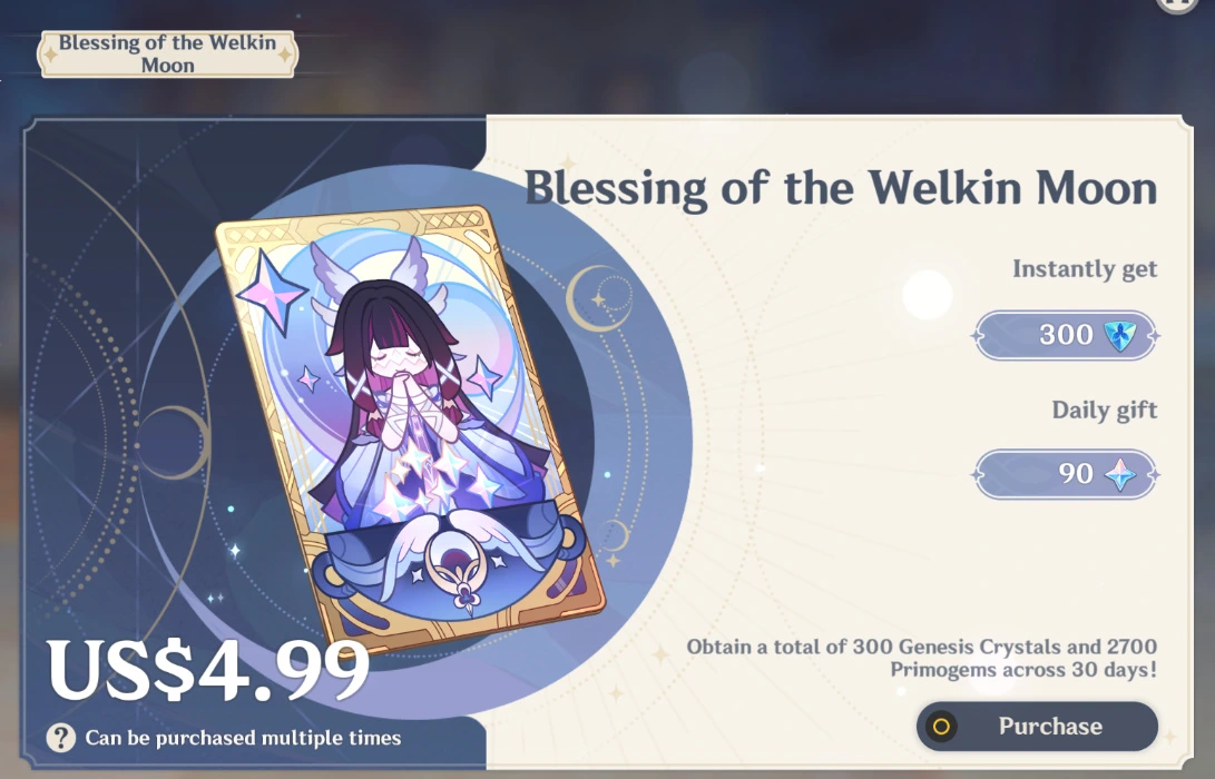 genshin blessing