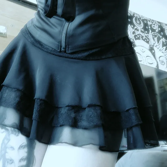 Black Lace Skirt