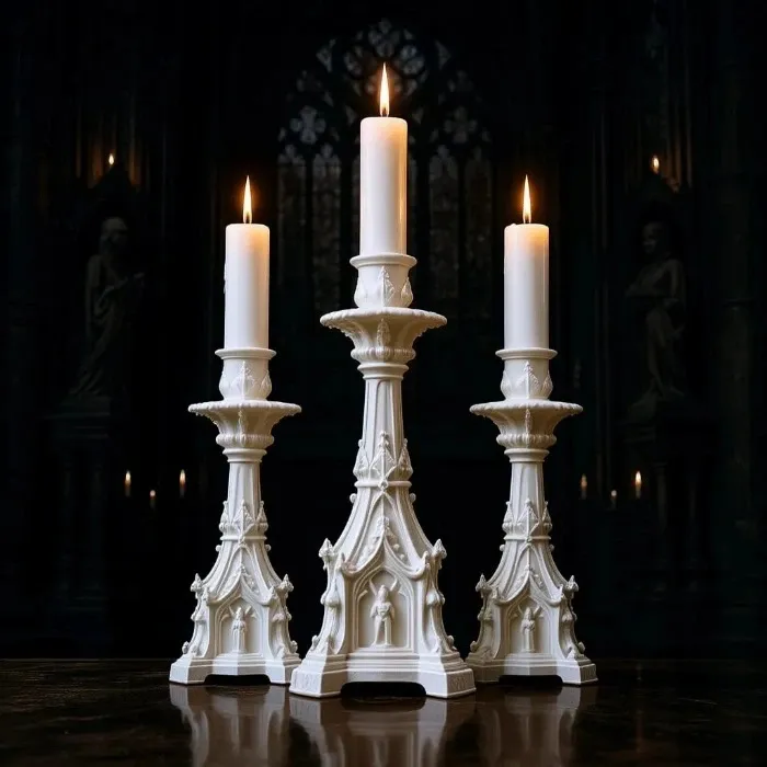 Temple Candlesticks