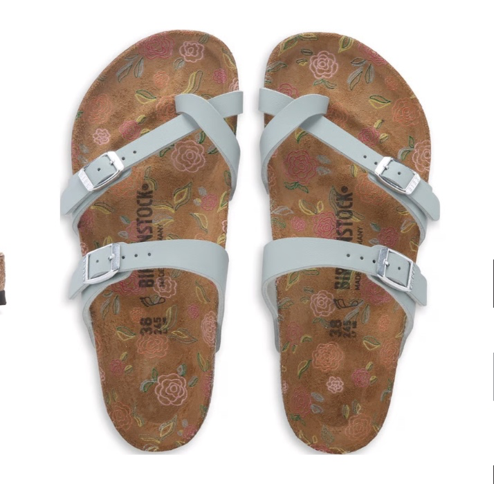 Birkenstock Mayari Sage Floral Footbed Sandal