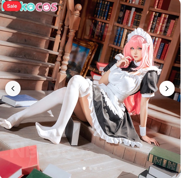 Bocchi Maid Cosplay