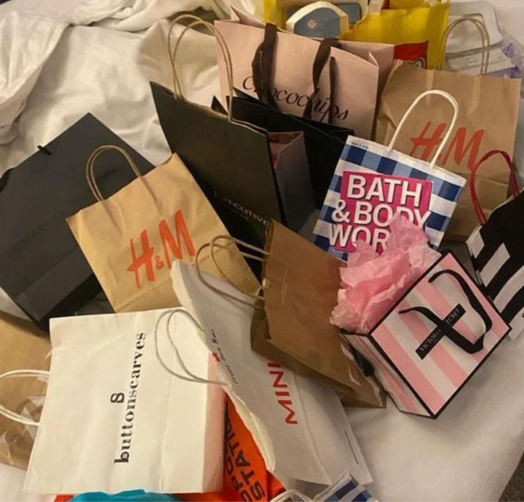 for my shopping spree