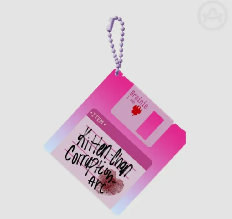 Ren Floppy disk charm by Lain the mad scientist  - ACGGOODS