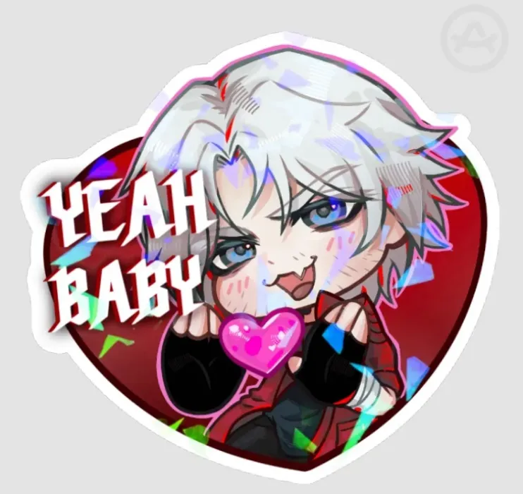 DMC dante heart Sticker by Spardxa - ACGGOODS