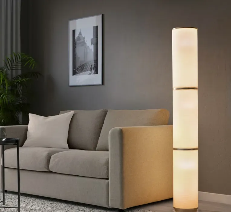 VIDJA Golvlampa - vit 138 cm