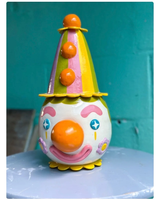 Clown cookie jar (Happy birthday) 