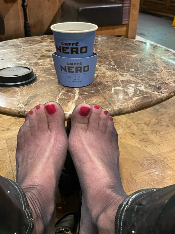 My addiction coffee ☕️ yours my 👣