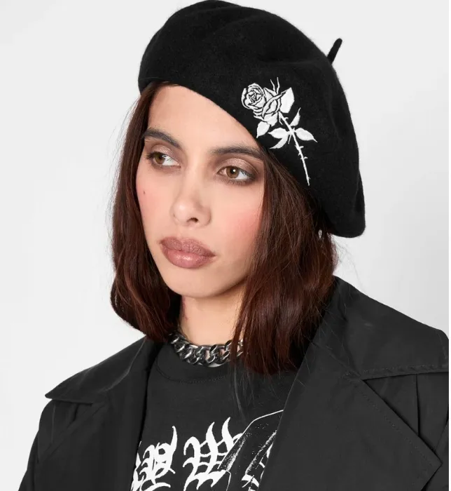 Moesha Wool Beret | Rose