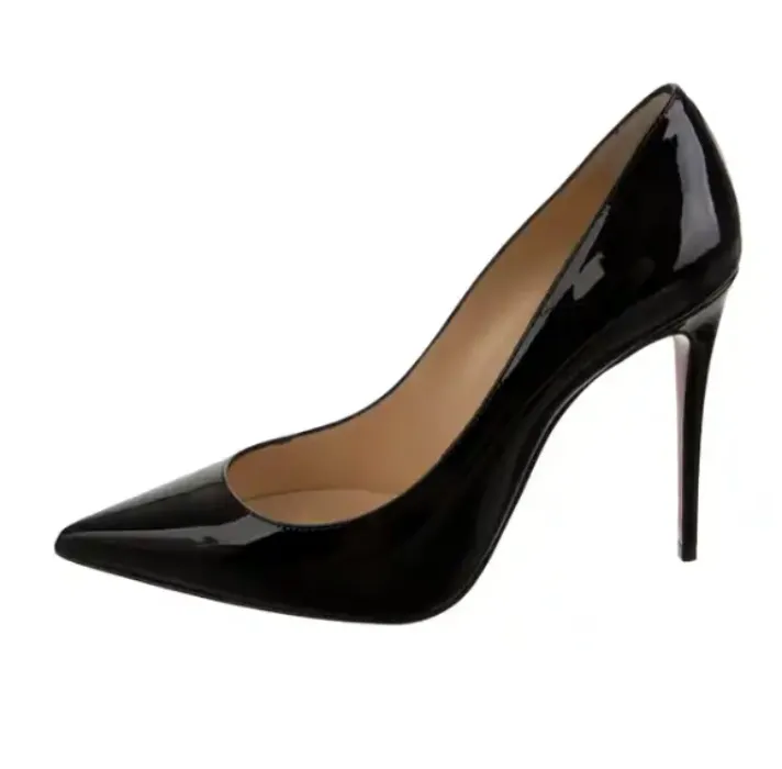 Christian Louboutin Patent Leather Pumps in Black