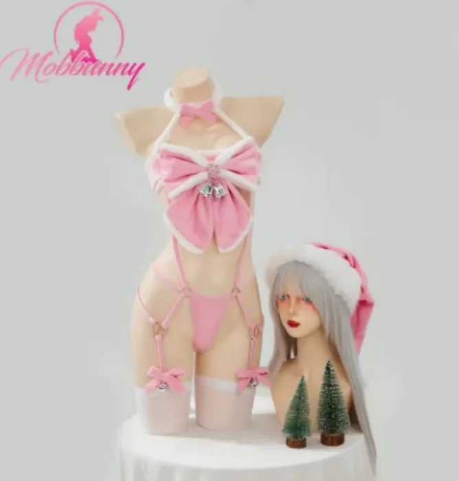 Hot pink lingerie christmas style