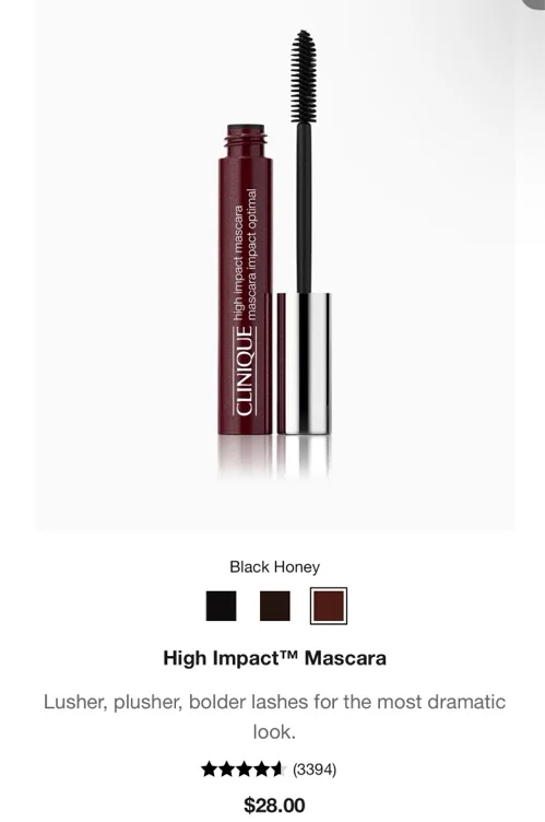 High Impact™ Mascara BLACK HONEY SHADE  - .28 oz. / 8 g