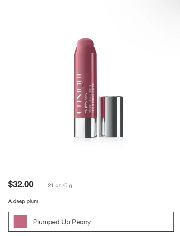 Chubby Stick™ Cheek Color Balm - Ramp’d Up Rouge - .21 oz./6 g