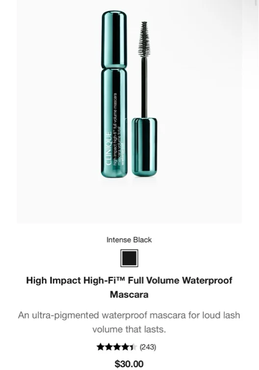 High Impact High-Fi™ Full Volume Waterproof Mascara
