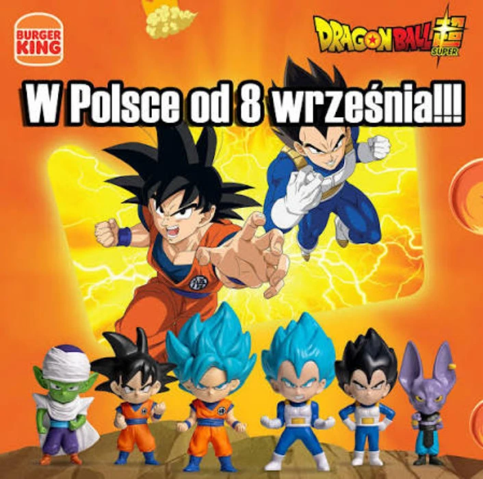 ZESTAW CIAMKÓW z zabawką DragonBall (BurgerKing)