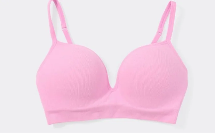 Rose pink bra